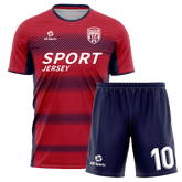 水平縞ユニフォーム サッカー